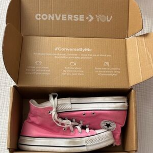 Converse Pink High-Top Platform Sneakers